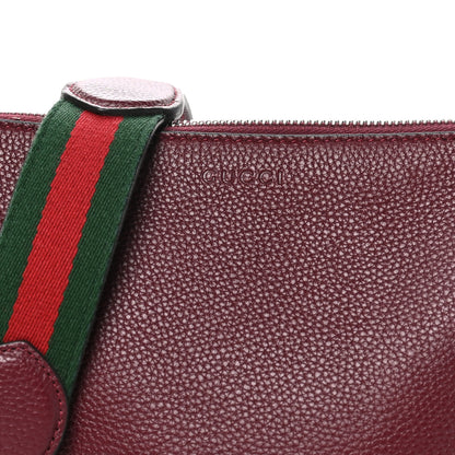 Gucci Pebbled Calfskin Mini B Shoudler Bag Burgundy 8 of 10