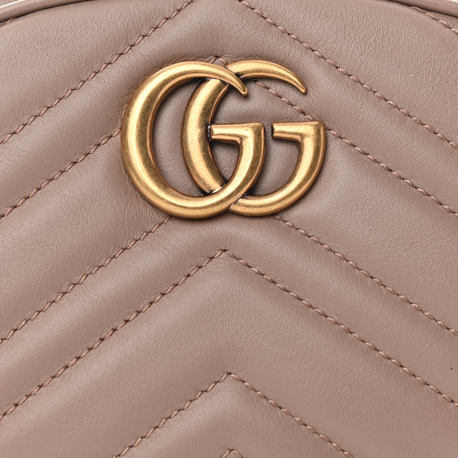 Gucci Calfskin Matelasse GG Marmont Belt Bag 95 38 Porcelain Rose 8 of 11