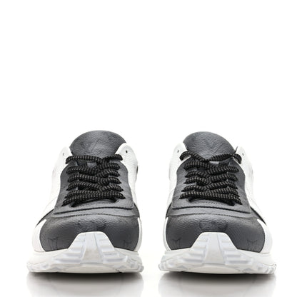 Louis Vuitton Calfskin Monogram Mens Run Away Sneakers 7 Gray 2 of 8