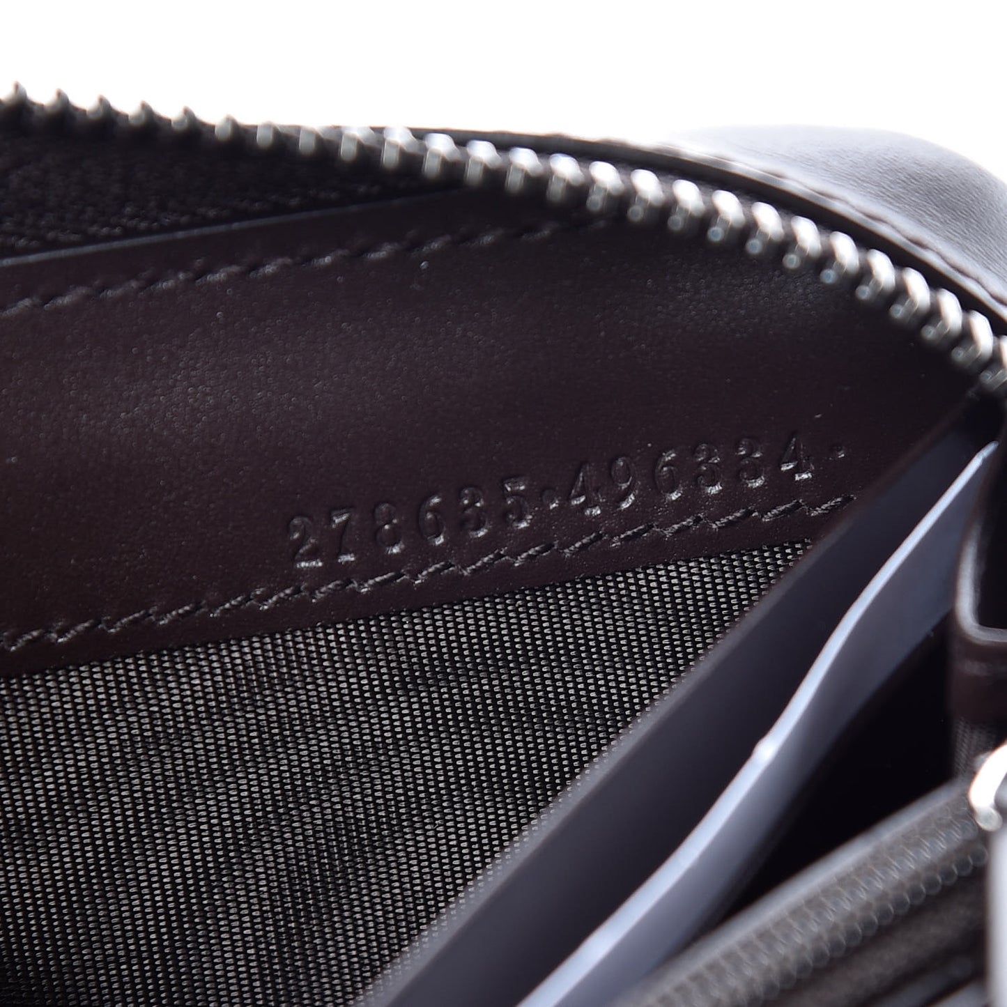 Guccissima Large Zip Around Wallet Chocolate