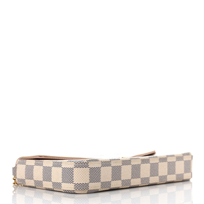 Louis Vuitton Damier Azur Pochette Felicie Chain Wallet Rose Ballerine 5 of 10
