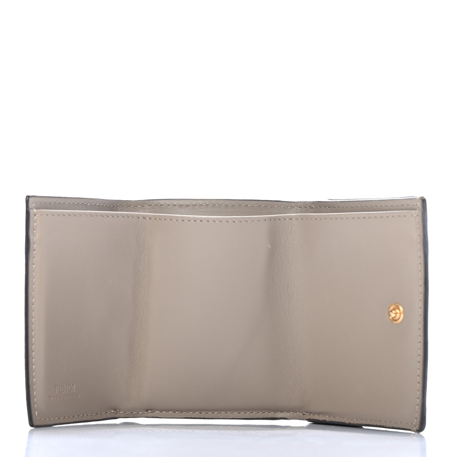 Fendi Vitello Cruise F is Fendi Micro Tri-Fold Envelope Wallet Tortora 6 of 8