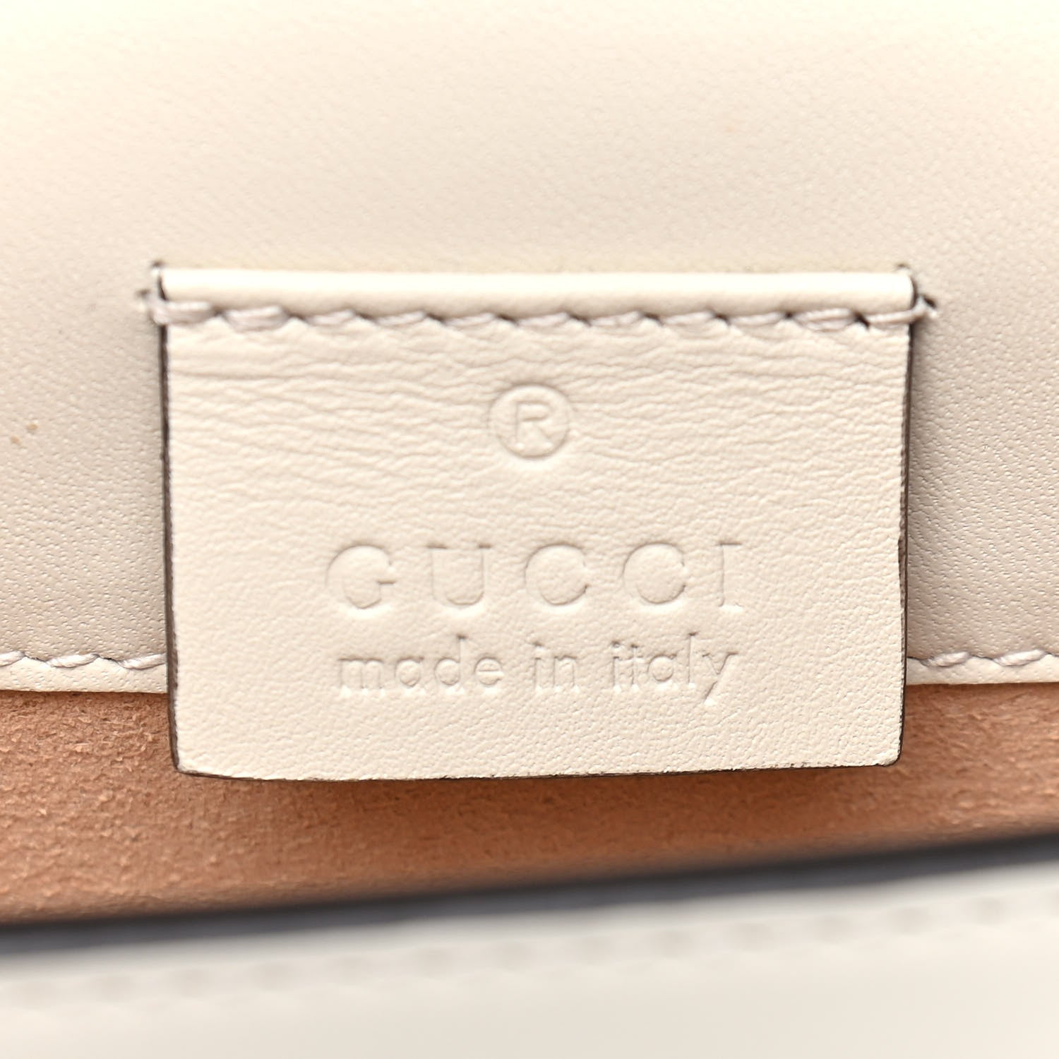 Gucci Calfskin Super Mini Sylvie Chain Shoulder Bag White 6 of 9