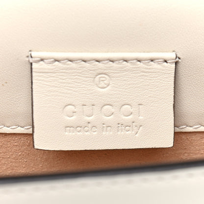 Gucci Calfskin Super Mini Sylvie Chain Shoulder Bag White 6 of 9