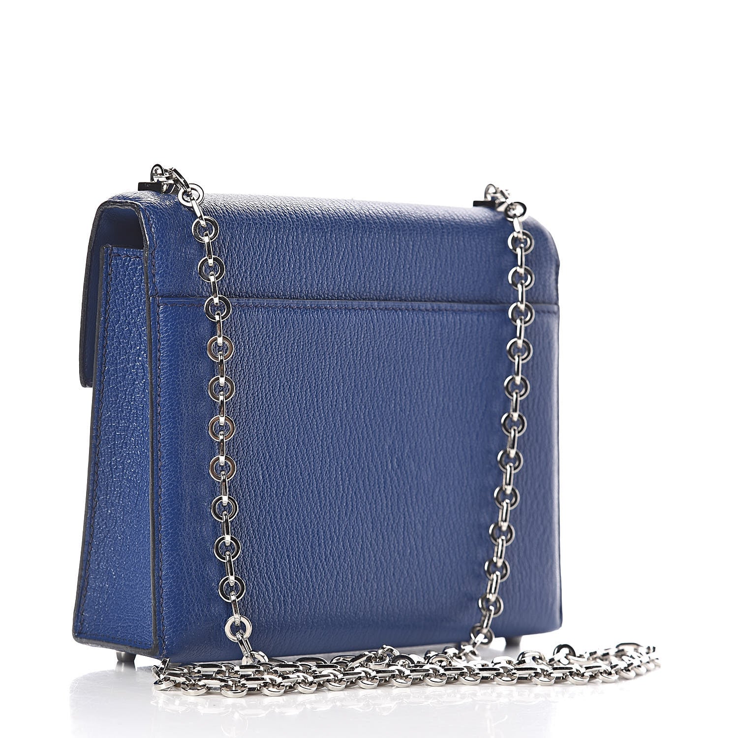 Hermes Chevre Chamkila Mini Verrou Chaine Bag Bleu Encre 3 of 12