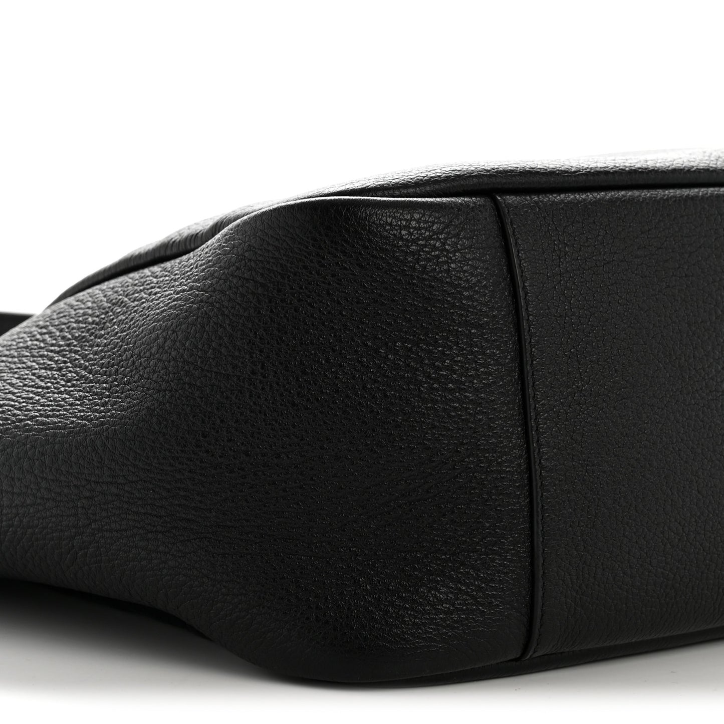 Grained Deerskin Bea Tote Black