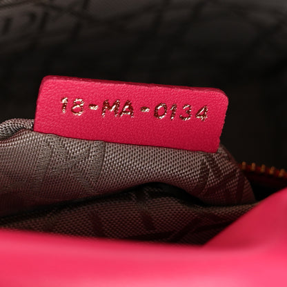 Christian Dior Lambskin Cannage Mini Lady Dior Pink 7 of 14