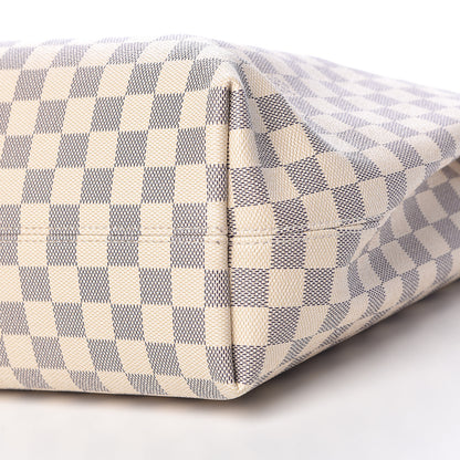 Louis Vuitton Damier Azur Graceful MM Rose Ballerine 10 of 12