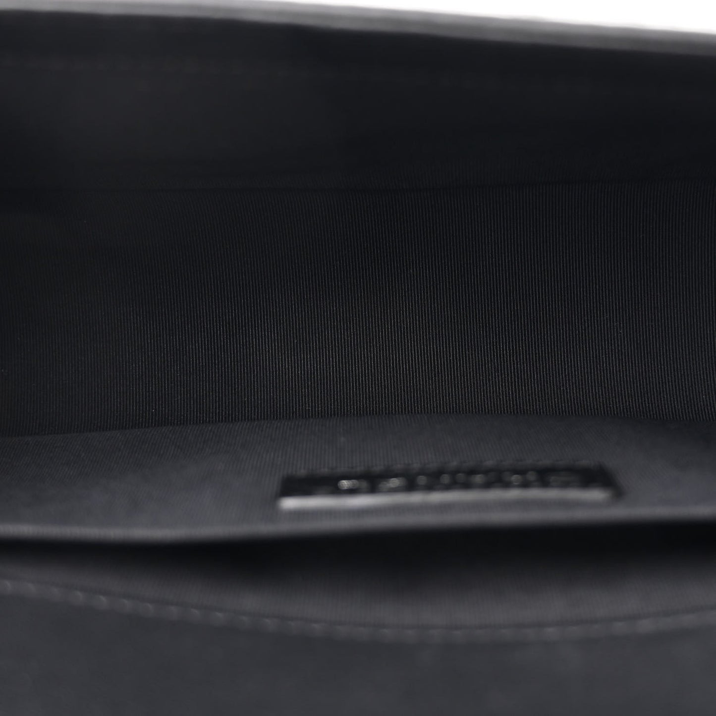 Lambskin Perforated Medium Boy Flap Black