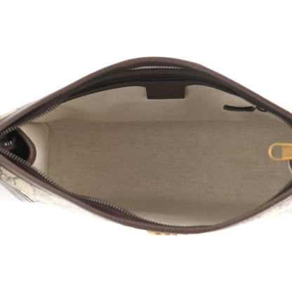 Gucci GG Supreme Monogram Web Toiletry Case Brown 5 of 8