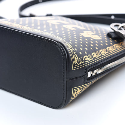 Gucci X SEGA Calfskin GUCCY Stars Mini Dome Shoulder Bag Black Gold 9 of 9