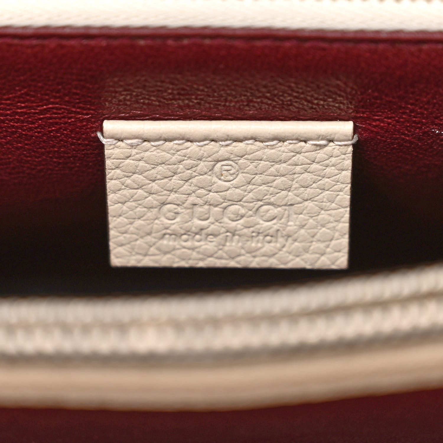 Gucci Grainy Calfskin Medium Zumi Top Handle Bag Mystic White 6 of 19