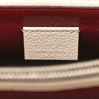 Gucci Grainy Calfskin Medium Zumi Top Handle Bag Mystic White 6 of 19