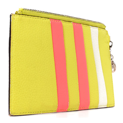 Christian Dior Bullcalf Tri-Color Diorissimo Card Holder Vert Acide 2 of 9