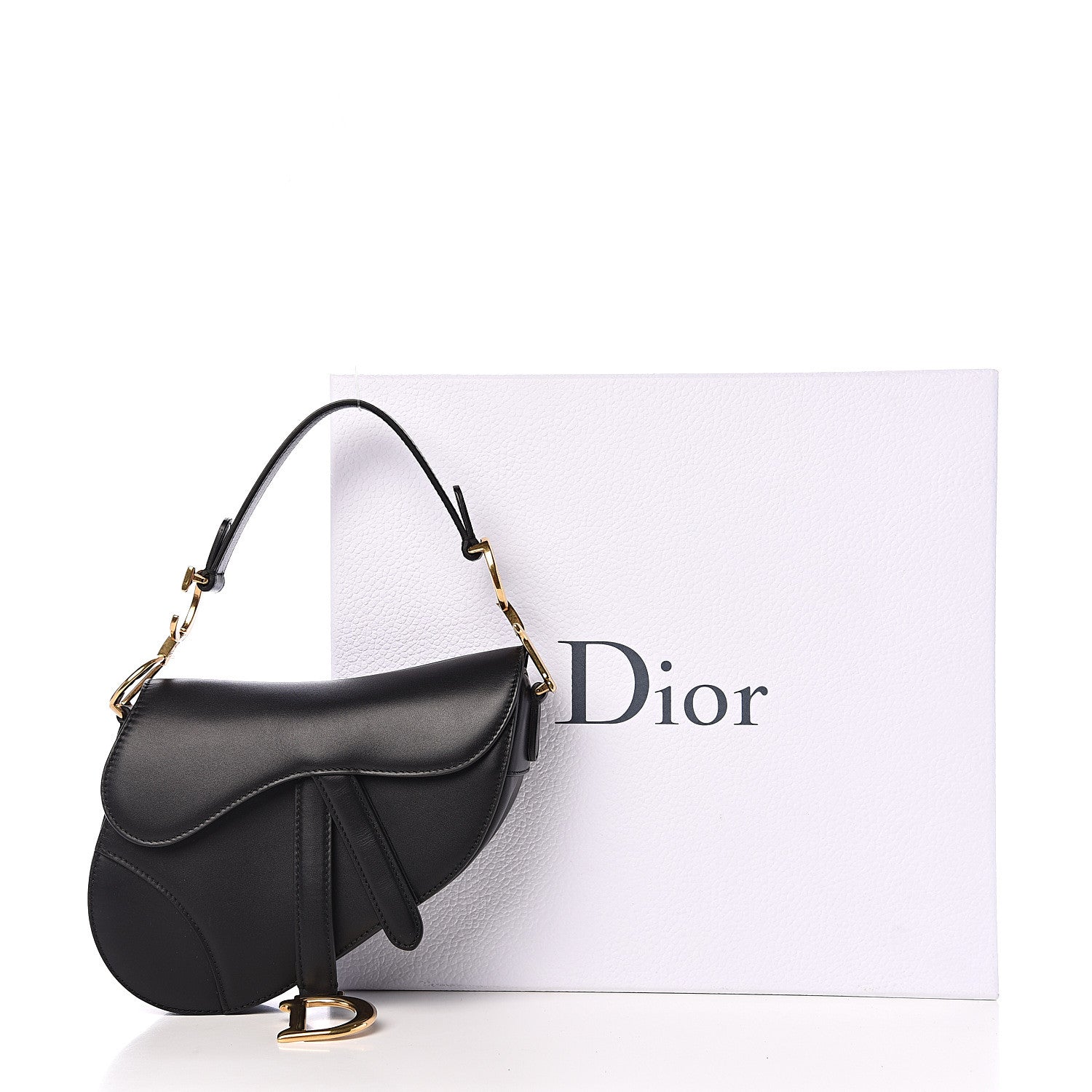 Christian Dior Calfskin Mini Saddle Bag Black 8 of 8