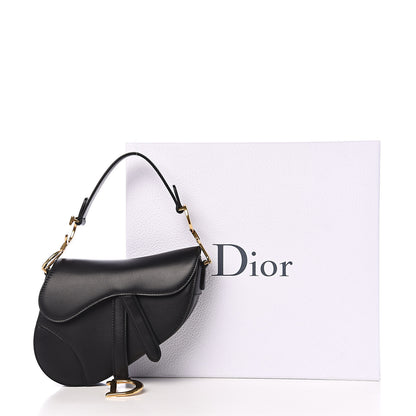 Christian Dior Calfskin Mini Saddle Bag Black 8 of 8