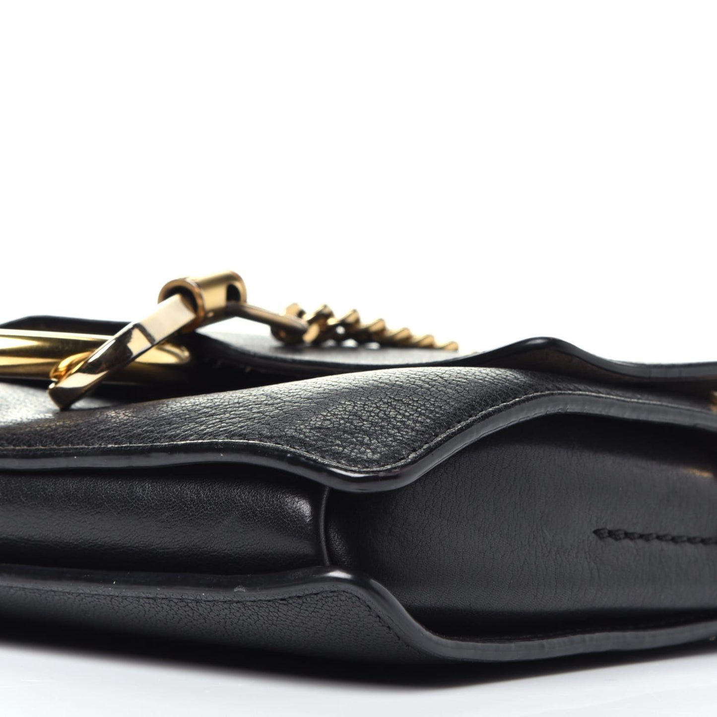 Goatskin Small Faye Shoulder Bag Black