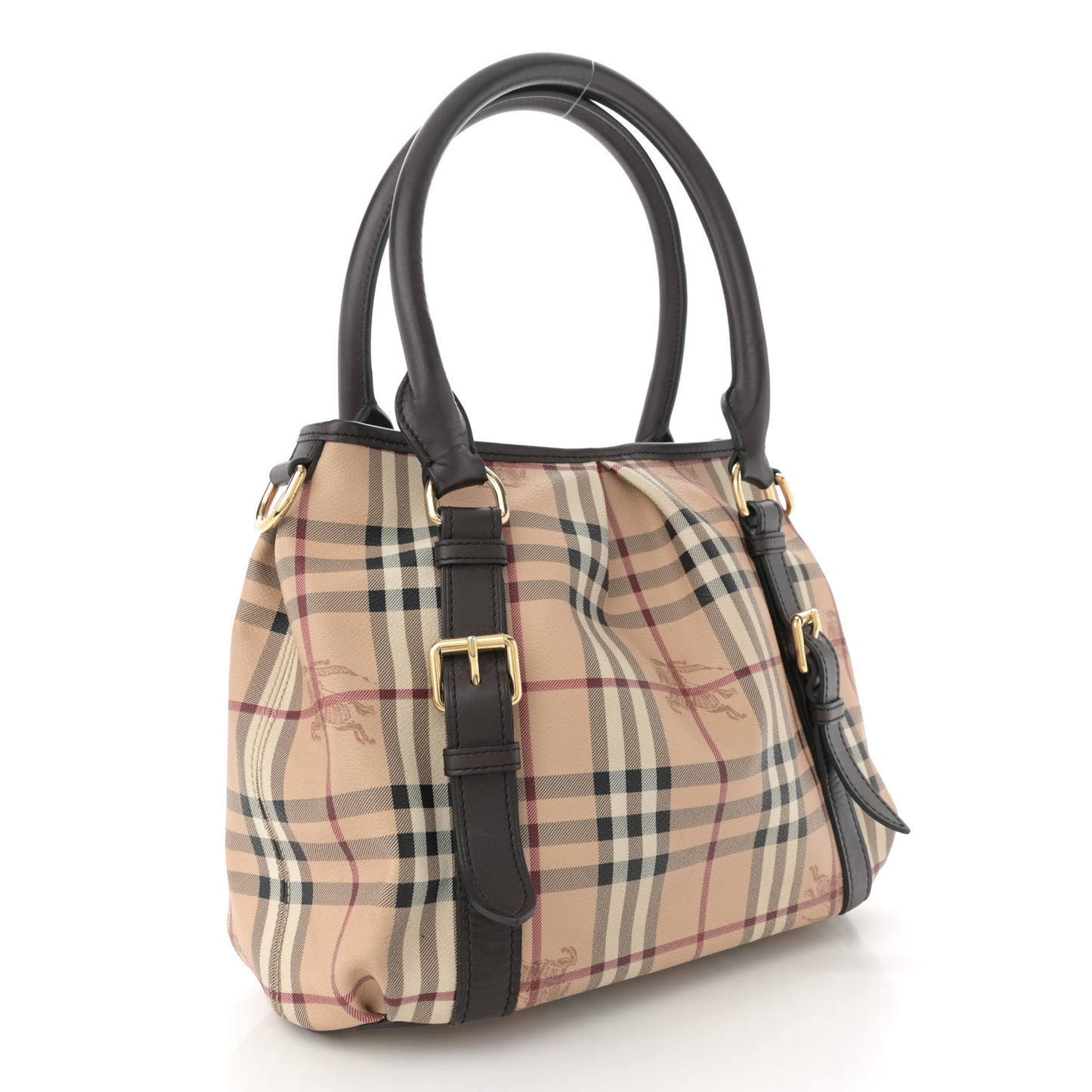 Haymarket Check Small Northfield Tote Chocolate