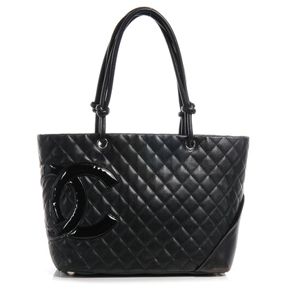 Chanel Calfskin Quilted Large Cambon Tote Black 1 of 7