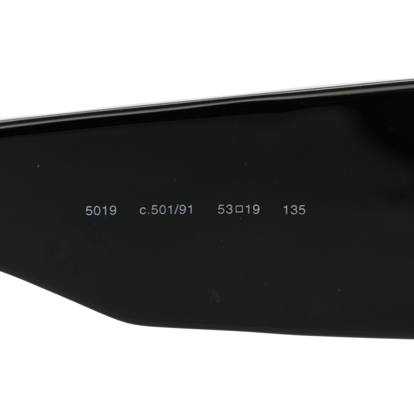 Acetate Quilted Sunglasses 5019 Black