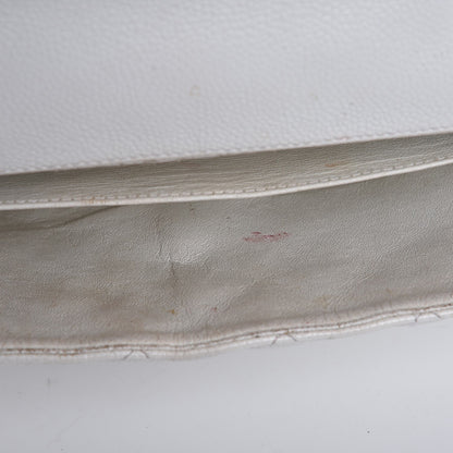 Chanel Caviar Quilted Jumbo Single Flap White 13 of 32