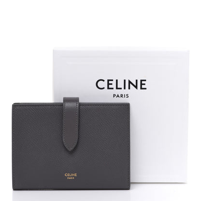 Celine Grained Calfskin Medium Multifunction Strap Wallet Grey 9 of 9