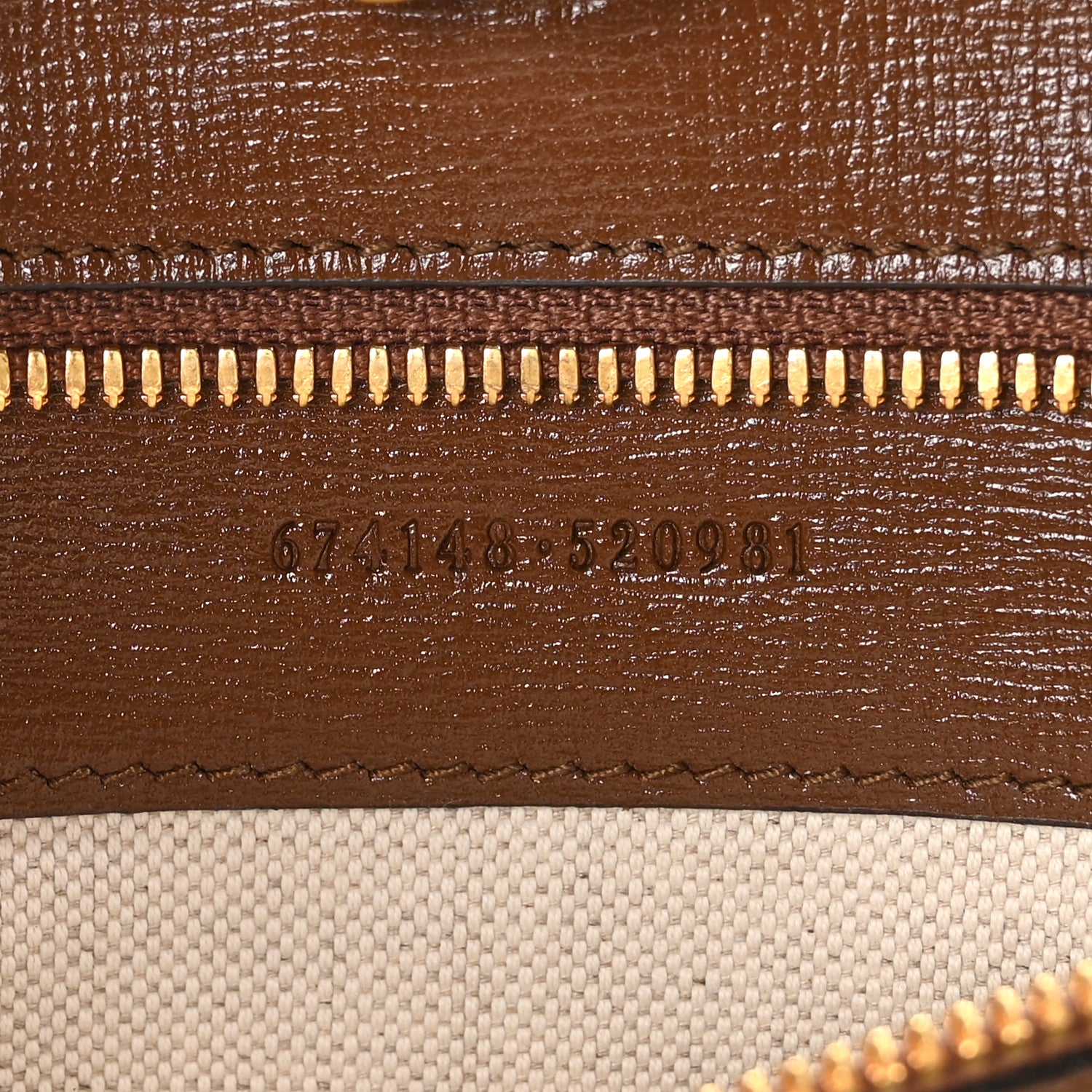 Gucci GG Supreme Monogram Azalea Calfskin Dusty Carnation Retro Interlocking G Tote Bag Beige Ebony Brown Sugar 7 of 11