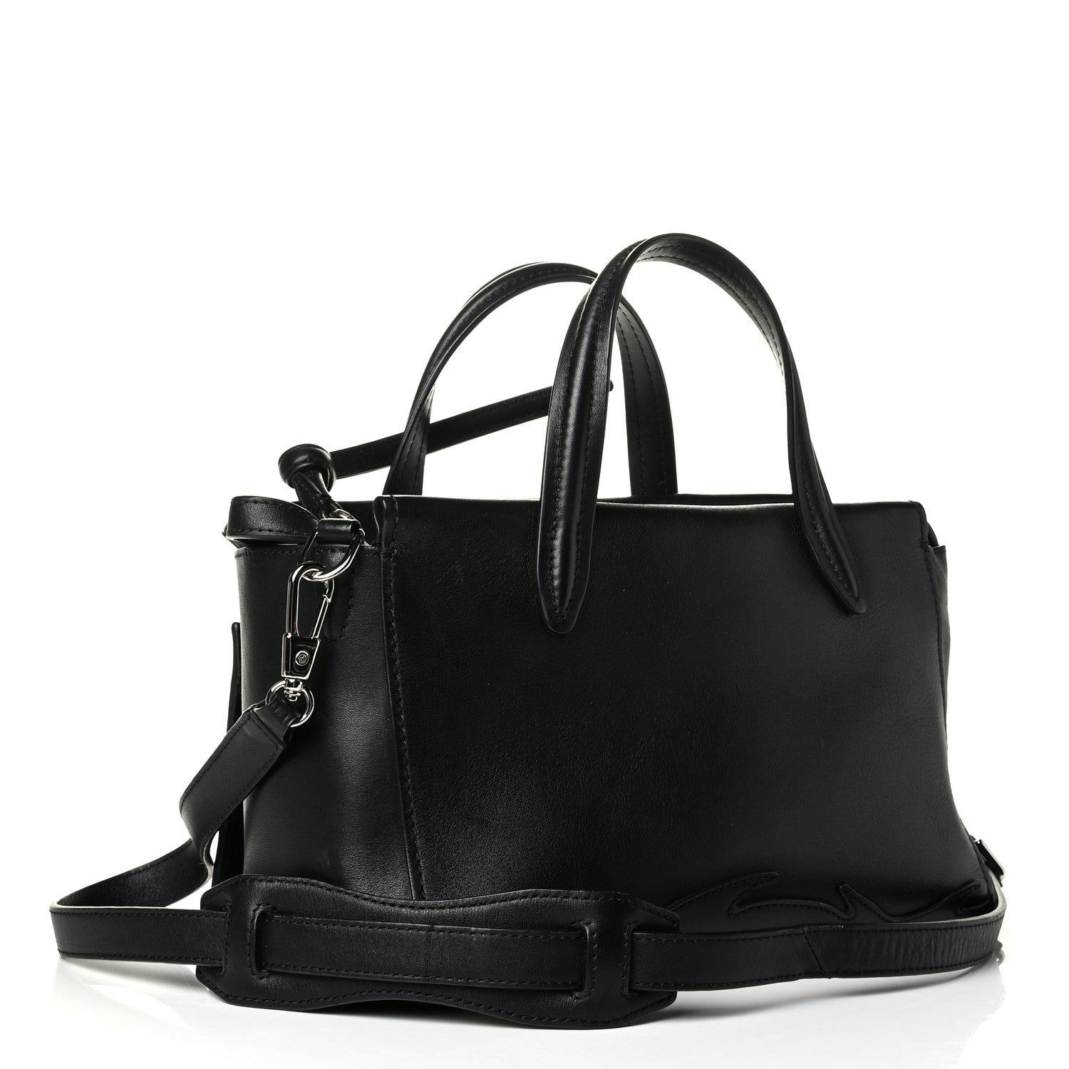 3.1 Phillip Lim Calfskin Small Ames Patchwork Satchel Black 5 of 11
