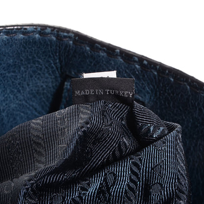 Prada Vitello Shine Tote Denim 7 of 10