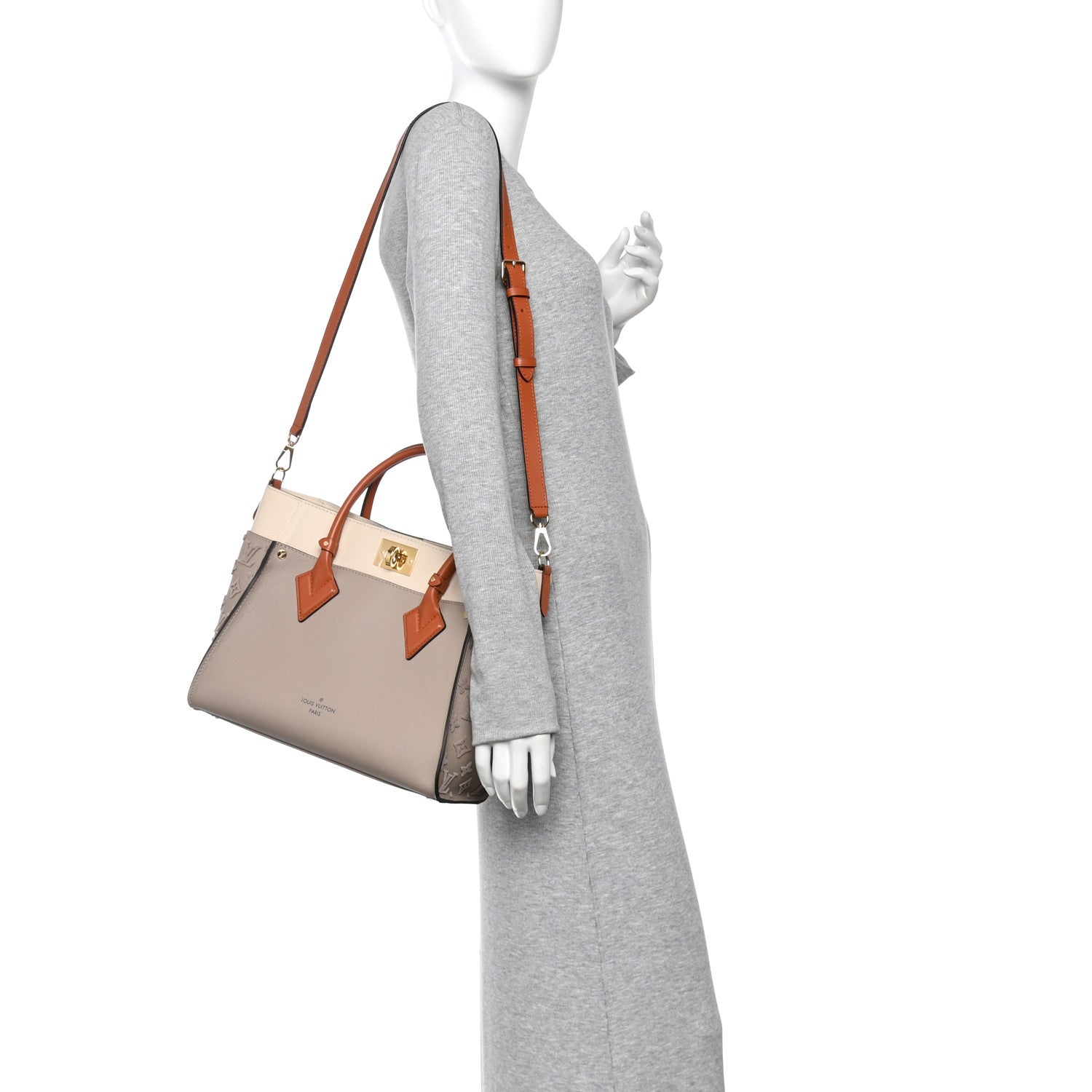 Louis Vuitton Calfskin Monogram Tufting On My Side Galet Galet 2 of 10
