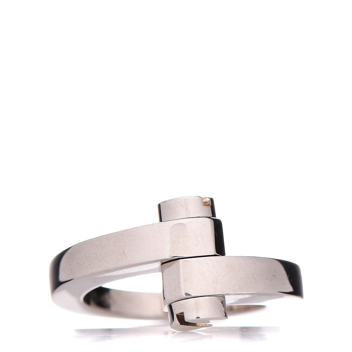 18K White Gold Menotte Ring 53 6.25
