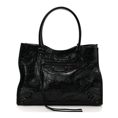 Balenciaga Agneau Arena Classic Hardware Small Le City Tote Black Black 1 of 10