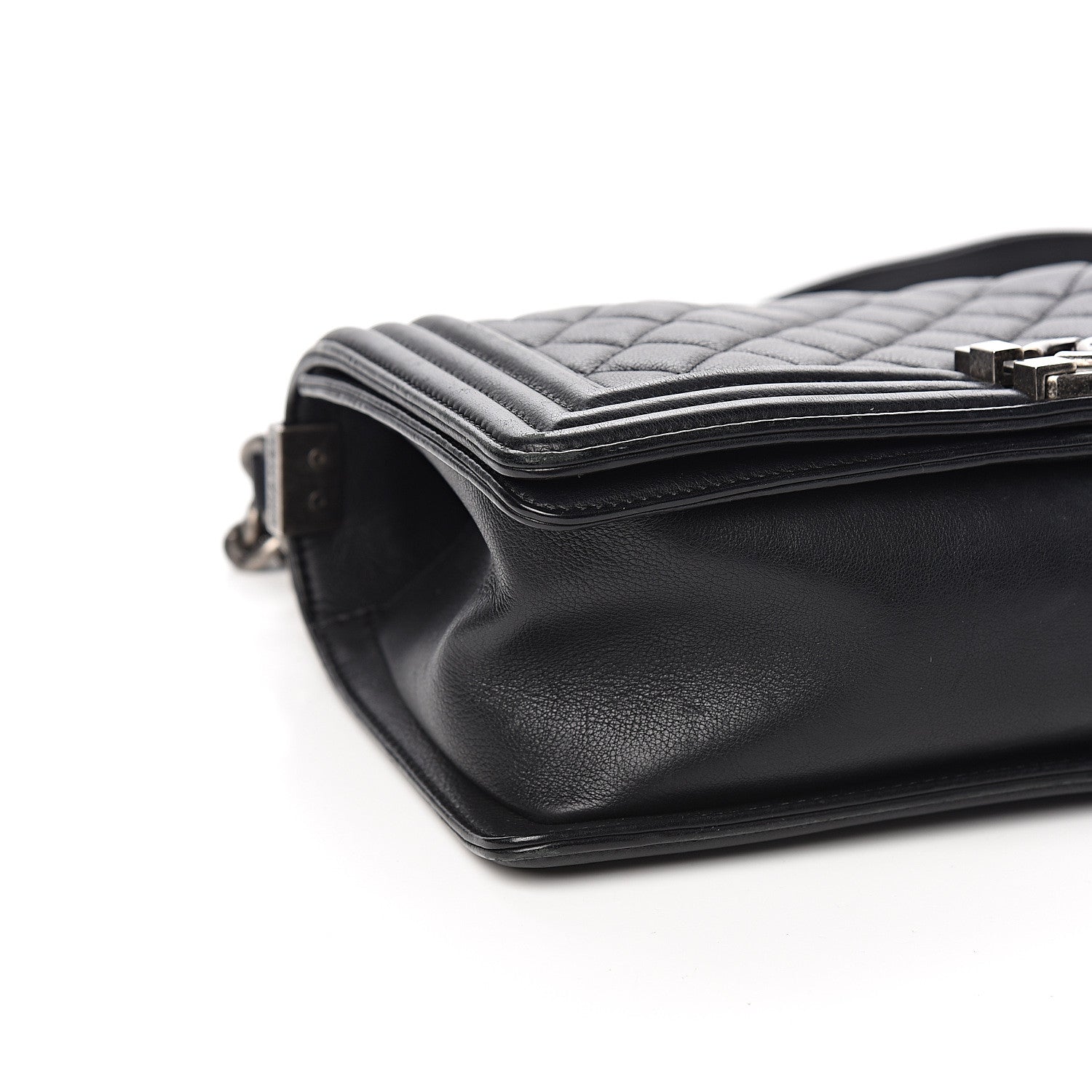 Chanel Calfskin Quilted Medium Boy Flap Black 8 of 12