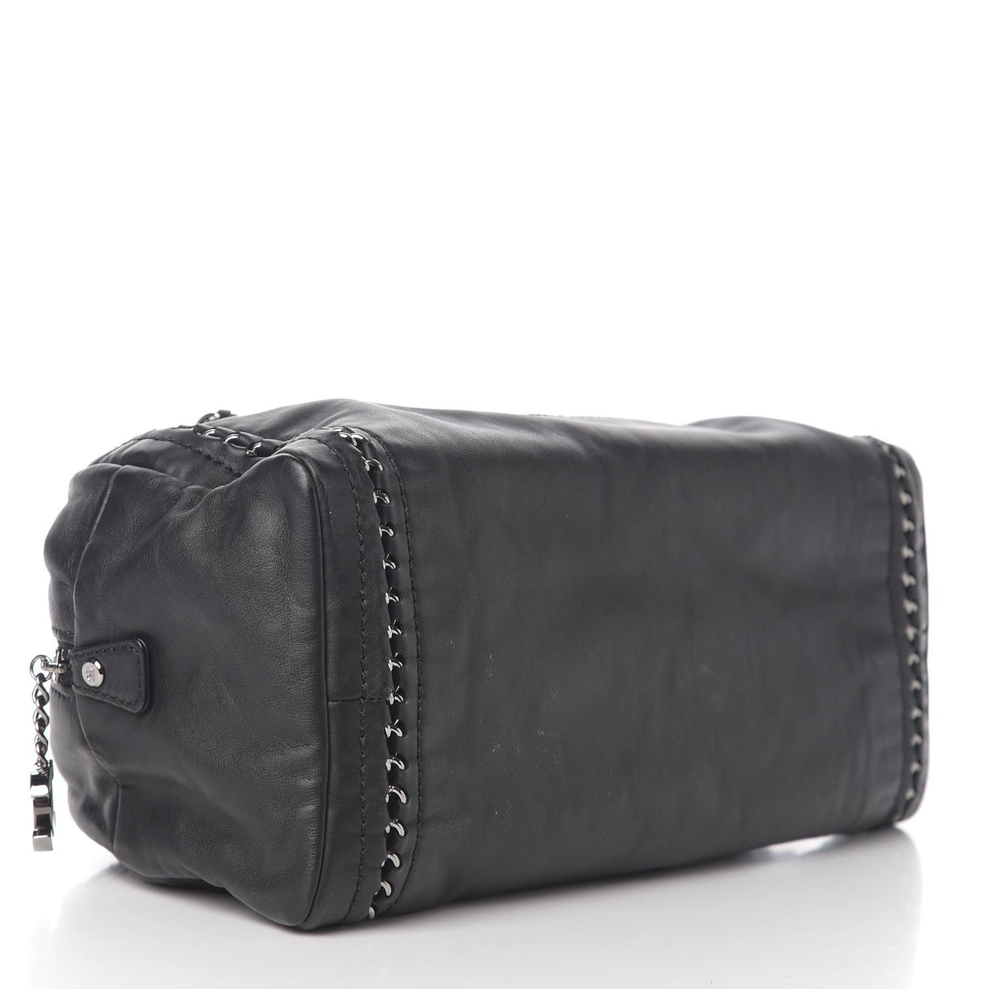Smooth Calfskin Large Luxe Ligne Bowler Black