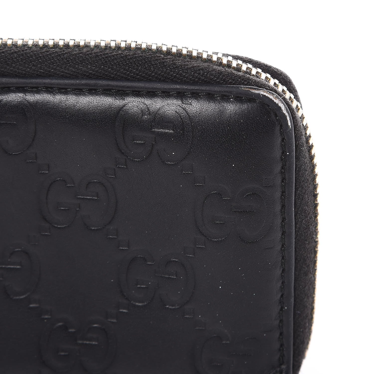 Gucci Guccissima Zip Around Card Case Black 10 of 14