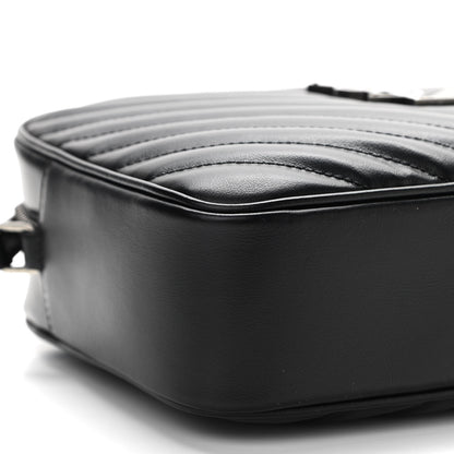 Saint Laurent Calfskin Matelasse Monogram Lou Camera Bag Black 9 of 10