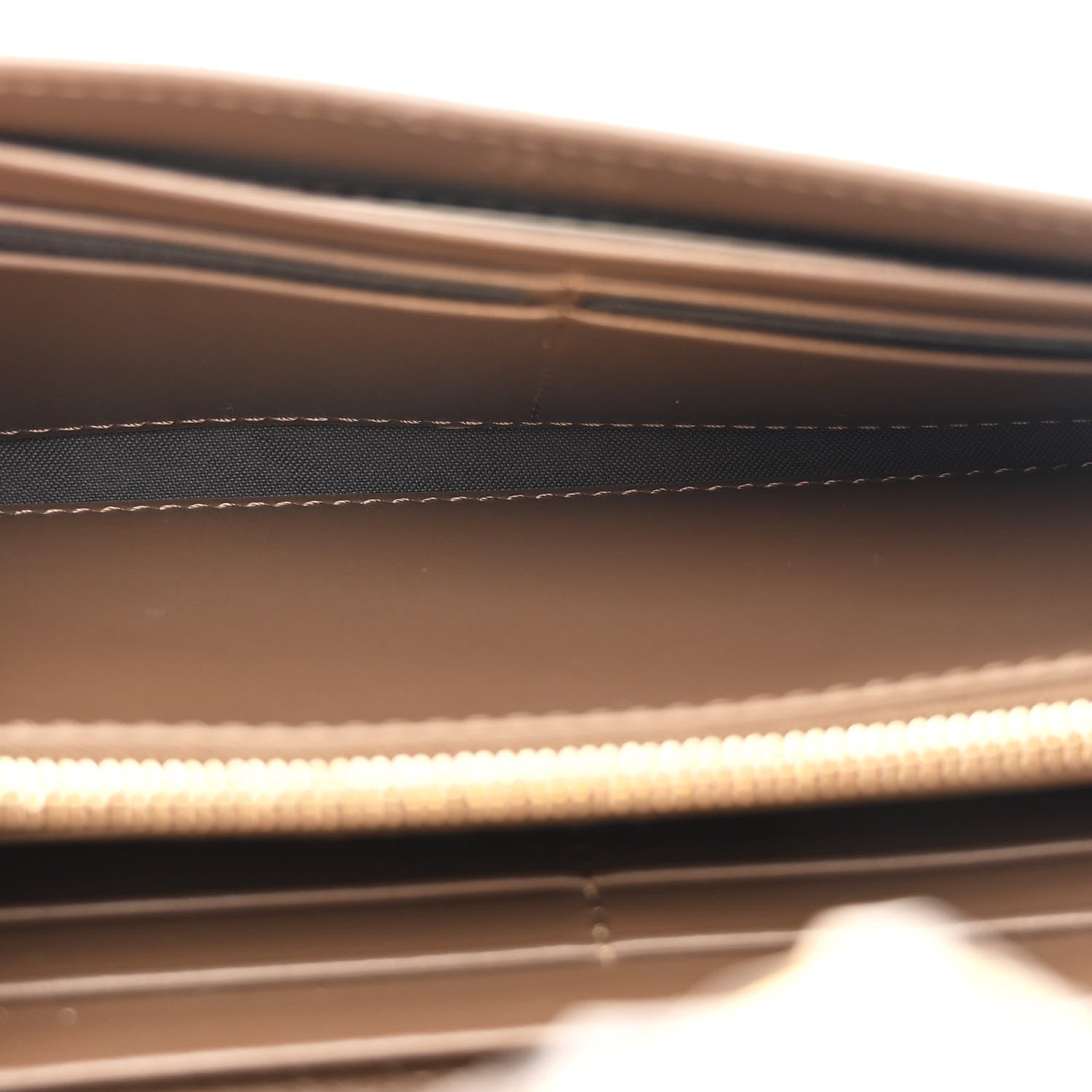 Fendi Vitello Soft F is Fendi Bi-Color FF 1974 Embossed Continental Envelope Wallet On Chain Maya Black 5 of 12