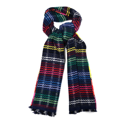 Hermes Cashmere Madras Pixel Stole 1 of 4