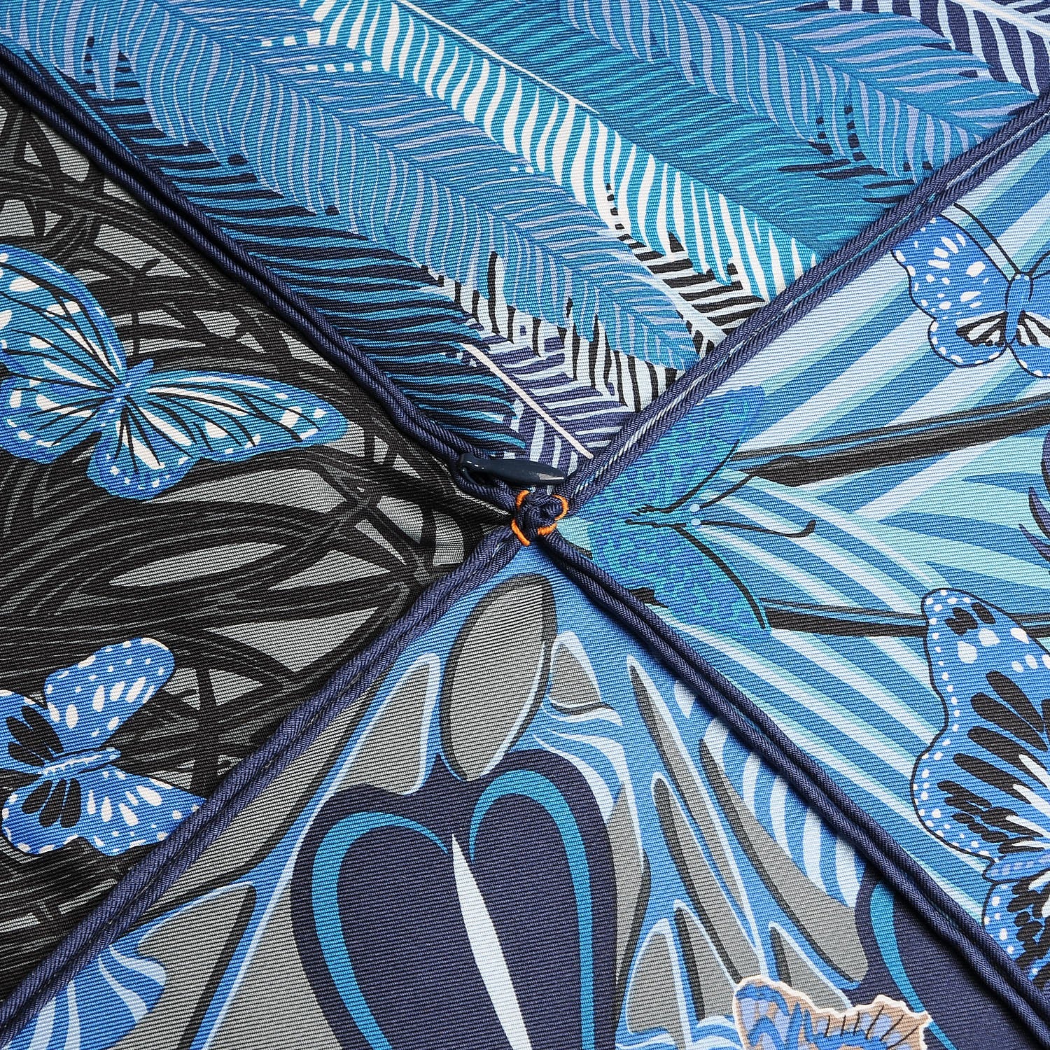 Hermes Cotton Silk Jaguar Quetzal Decorative Pillow Menthe Blue Jean Camel Marine 4 of 4