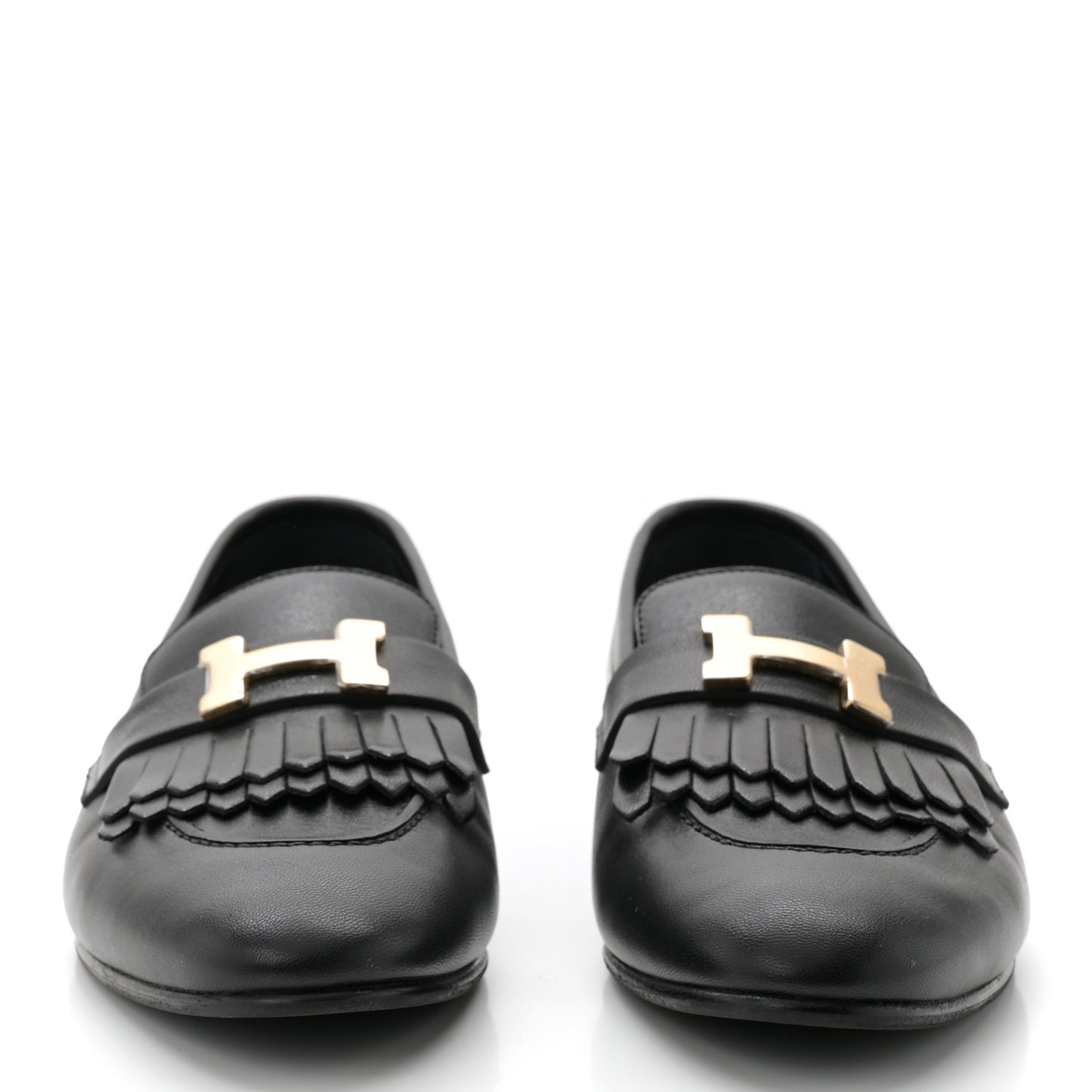 Goatskin Womens Royal Loafers 38 Black
