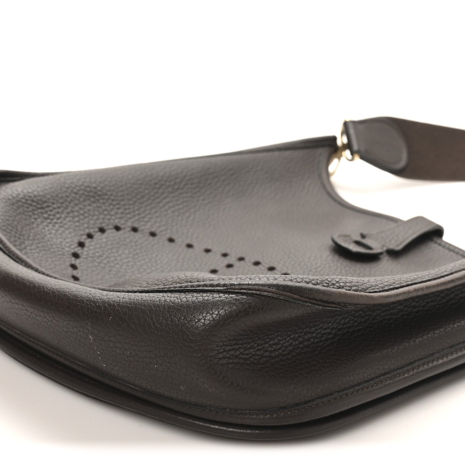 Hermes Taurillon Clemence Evelyne II PM Chocolate 1860753