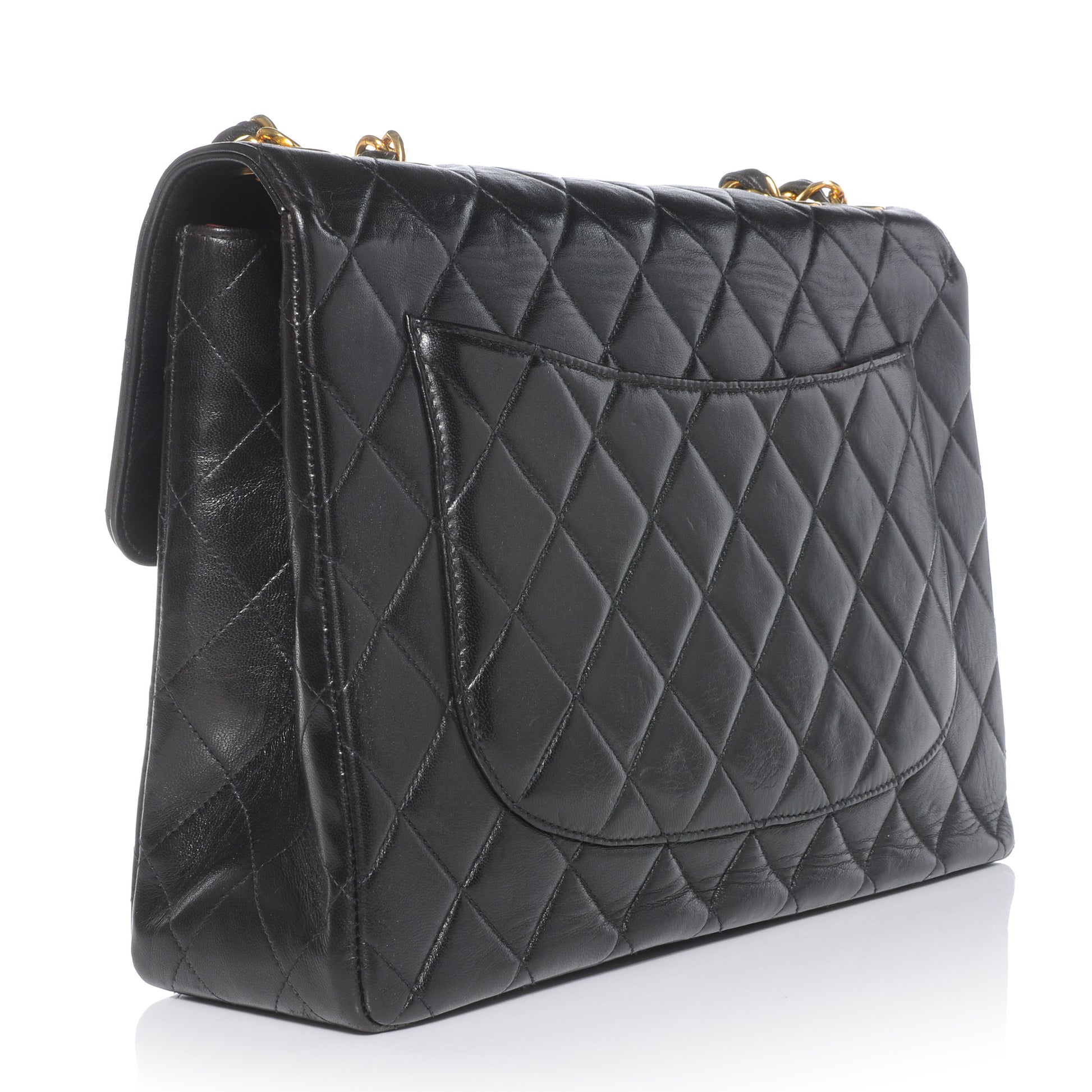 Chanel Lambskin Jumbo Flap Black 5 of 10