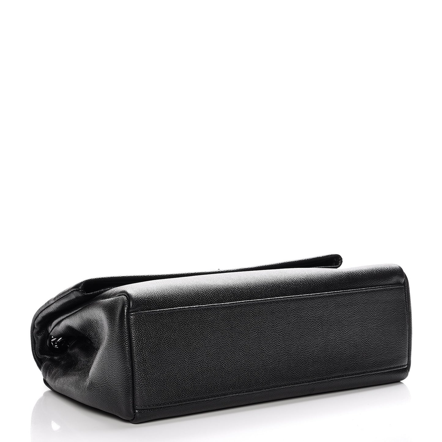 Grain De Poudre Medium West Hollywood Monogram Fold-Over Black