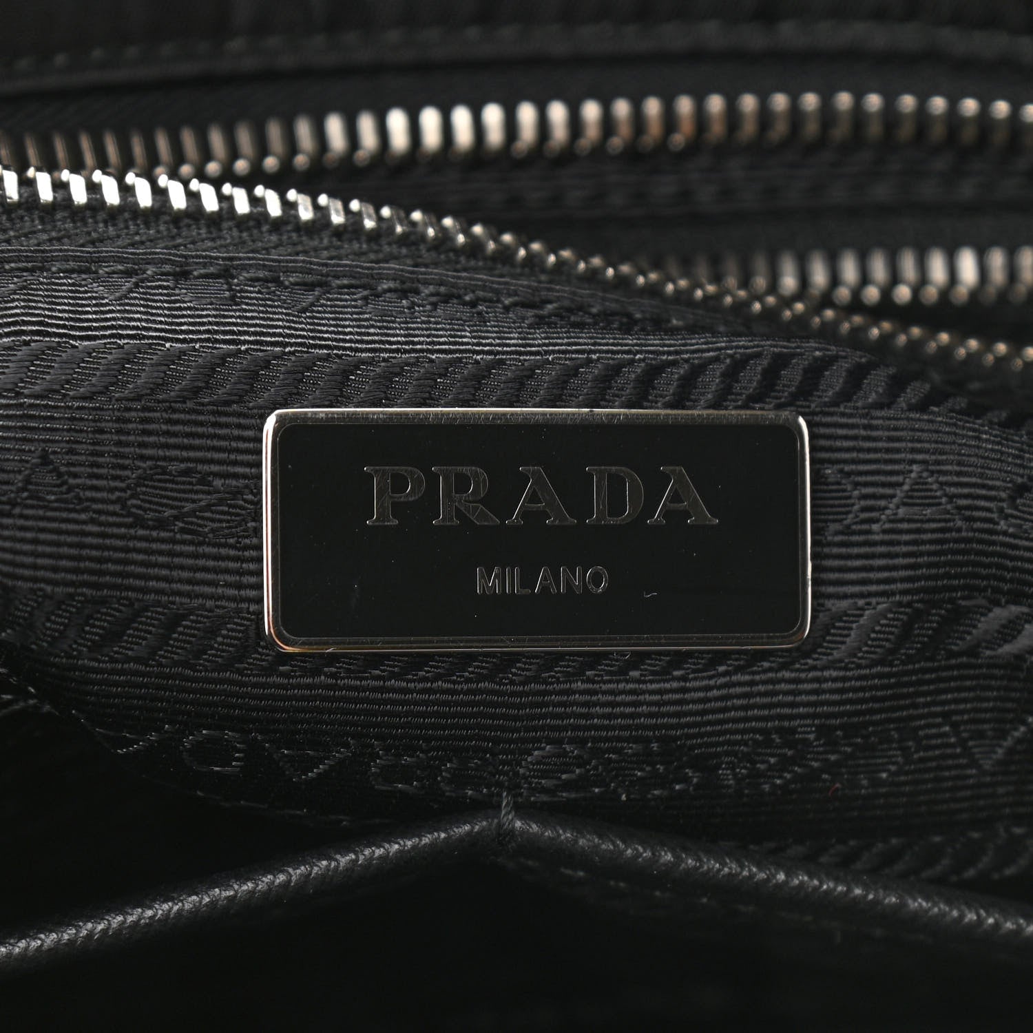Prada Nylon Vela Baby Bag Black 7 of 10