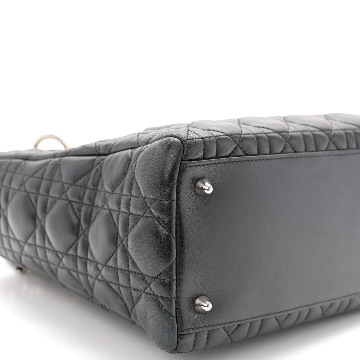 Lambskin Cannage Medium Lady Dior Black