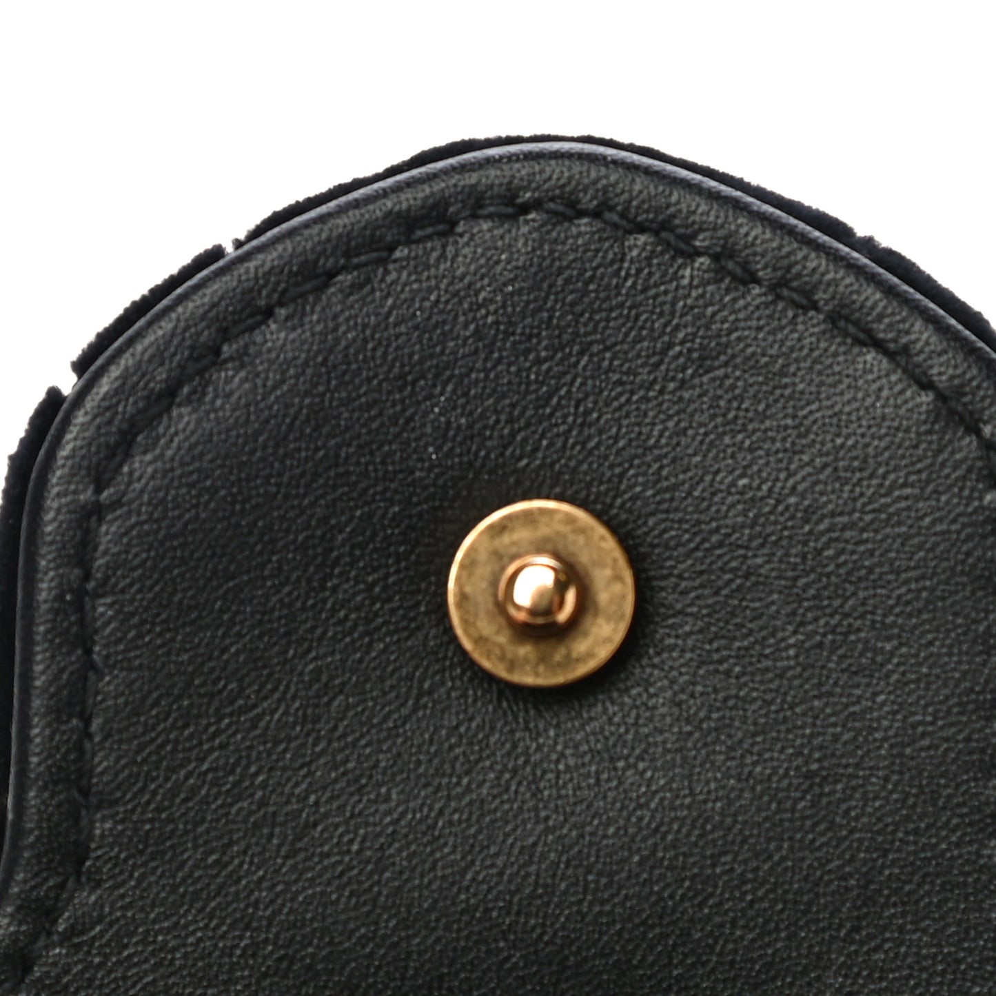 Velvet Matelasse GG Marmont Chain Wallet Black