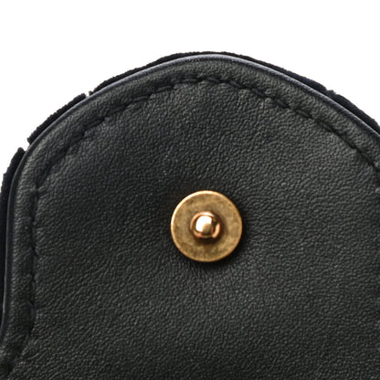 Gucci Velvet Matelasse GG Marmont Chain Wallet Black 10 of 12