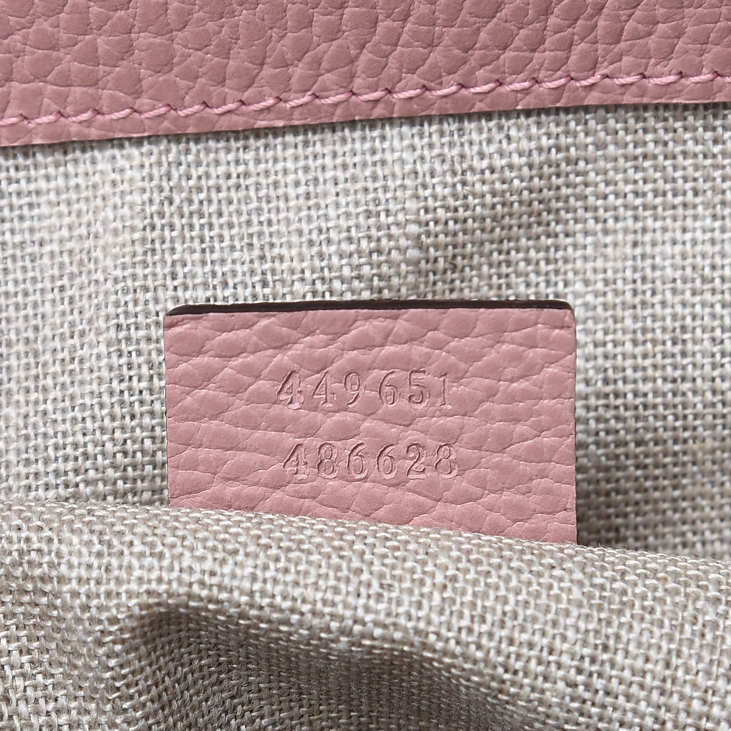 Gucci Dollar Calfskin GG Charm Dome Satchel Soft Pink 7 of 10