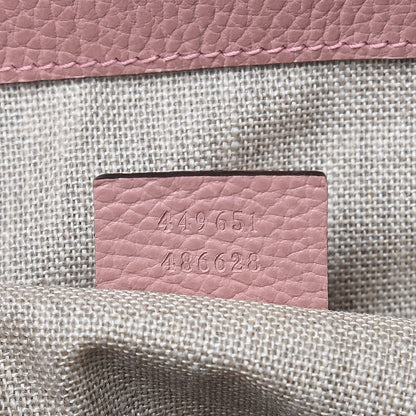 Gucci Dollar Calfskin GG Charm Dome Satchel Soft Pink 7 of 10