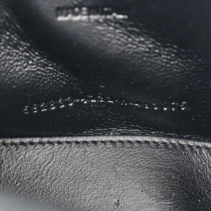 Balenciaga Metallic Shiny Calfskin Crocodile Embossed Hourglass Top Handle Bag XS Royal Blue 8 of 13